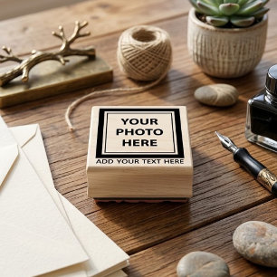 Upload Picture Photo & Add Text – Customize Rubber Stamp