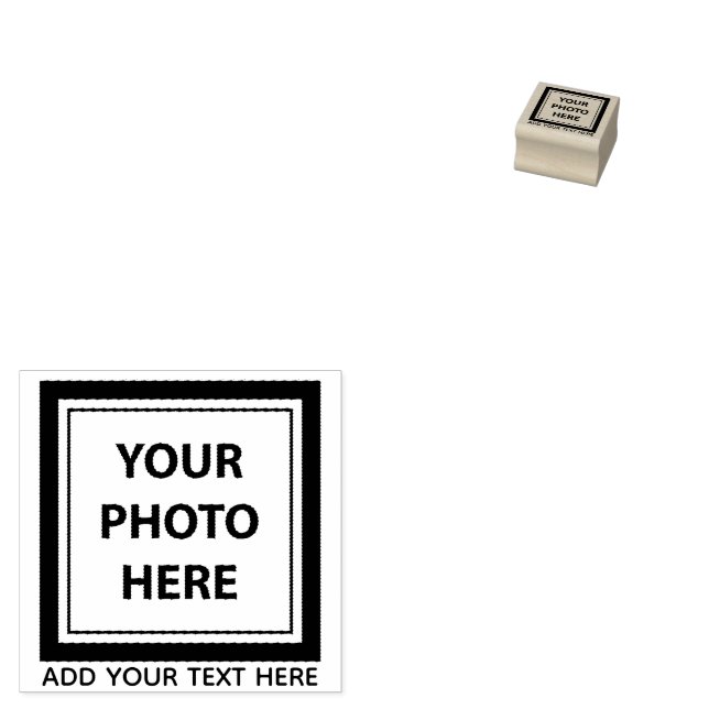 Upload Picture Photo & Add Text – Customize Rubber Stamp (Stamped)