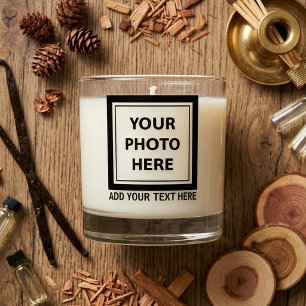 Upload Picture Photo & Add Text – Customize Scented Candle