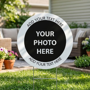 Upload Picture Photo & Add Text – Customize Sign