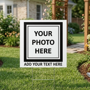 Upload Picture Photo & Add Text – Customize Sign