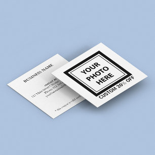 Upload Picture Photo & Add Text – Customize Simple Discount Card