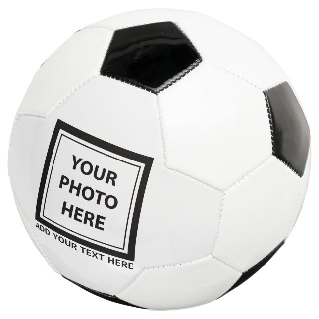 Upload Picture Photo & Add Text – Customize Soccer Ball (Three Quarter)