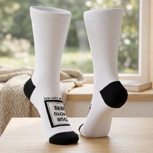 Upload Picture Photo & Add Text – Customize Socks