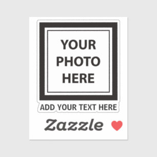 Upload Picture Photo & Add Text – Customize Sticker
