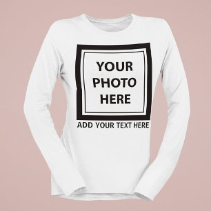 Upload Picture Photo & Add Text – Customize T-Shirt