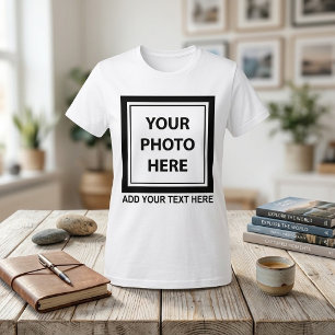 Upload Picture Photo & Add Text – Customize T-Shirt