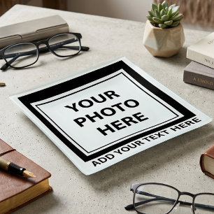 Upload Picture Photo & Add Text – Customize Trinket Tray