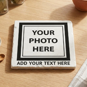 Upload Picture Photo & Add Text – Customize Trivet