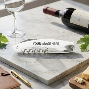 Upload Picture Photo & Add Text – Customize Waiter's Corkscrew