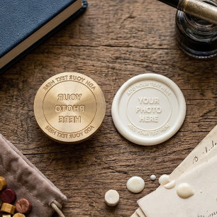 Upload Picture Photo & Add Text – Customize Wax Seal Stamp