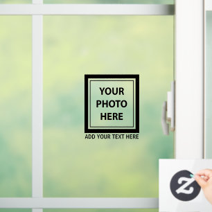 Upload Picture Photo & Add Text – Customize Window Cling