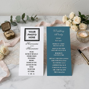 Upload Picture Photo & Add Text – Wedding Party Program