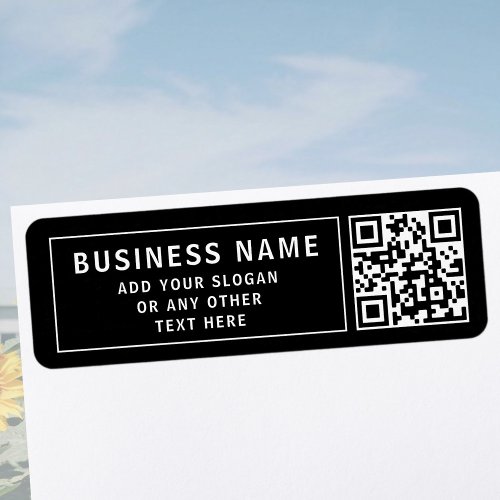 Upload QR code or Logo  Cool Return Address Label