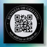 Upload QR code or Logo | Modern Black Button