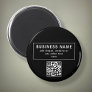 Upload QR code or Logo | Modern Black Magnet