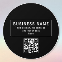 Upload QR code or Logo | Modern Black