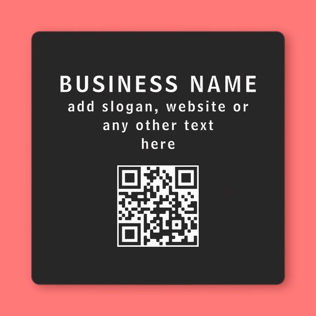 Upload QR code or Logo | Modern Black Waterproof Labels (Creator Uploaded)