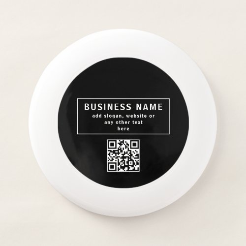 Upload QR code or Logo  Modern Black Wham_O Frisbee