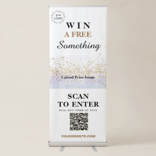 *~* UPLOAD QR + IMAGE LOGO GIVE AWAY CONTEST WIN RETRACTABLE BANNER