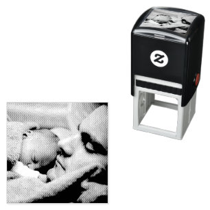 Upload Selfie and Create Custom Personalized Photo Self-inking Stamp