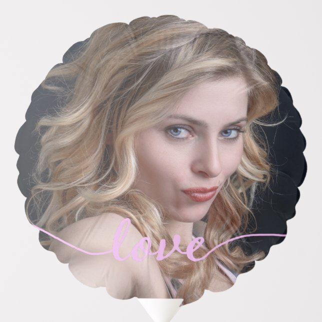 Upload Selfie Photo Romantic Love Boyfriend Balloon (Front)