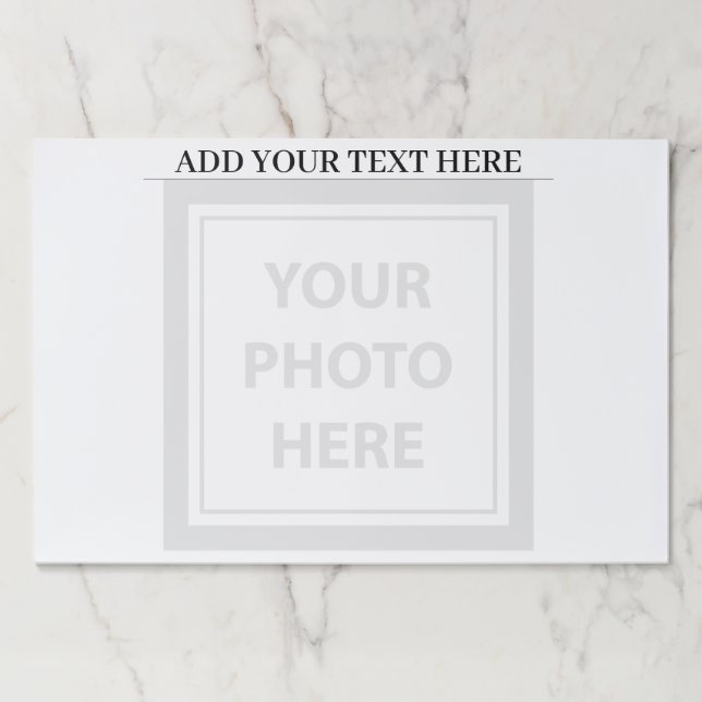Upload Transparent Photos & Add Text – Picture Paper Pad (Front)
