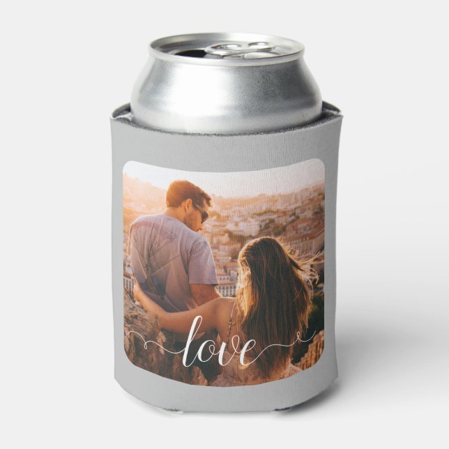 Upload two photo can cooler (Can Front)