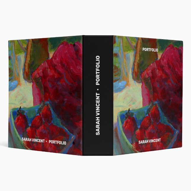 Upload Your Artwork | Turn Custom Painting to 3 Ring Binder (Background)