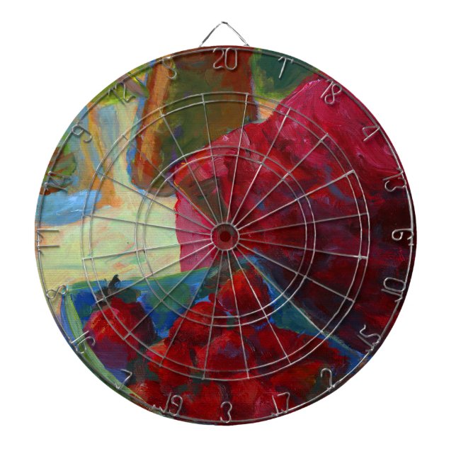 Upload Your Artwork | Turn Custom Painting to  Dart Board (Front)