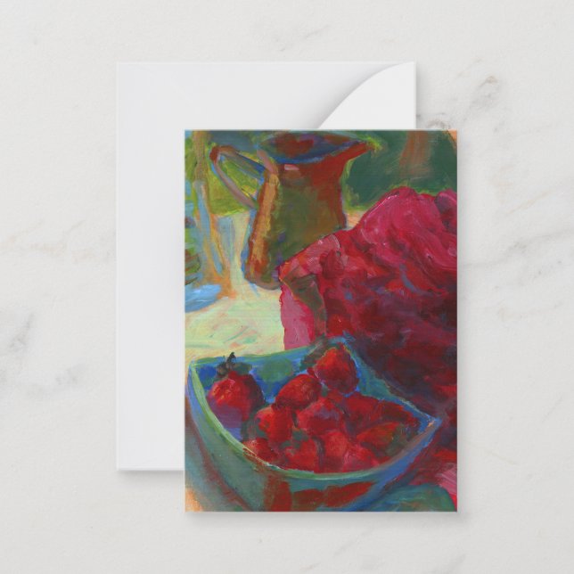 Upload Your Artwork | Turn Custom Painting to  Note Card (Front)