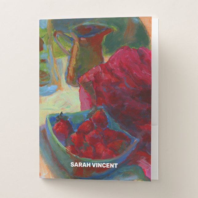 Upload Your Artwork | Turn Custom Painting to Pocket Folder (Front)