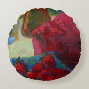 Upload Your Artwork   Turn Custom Painting to Round Pillow