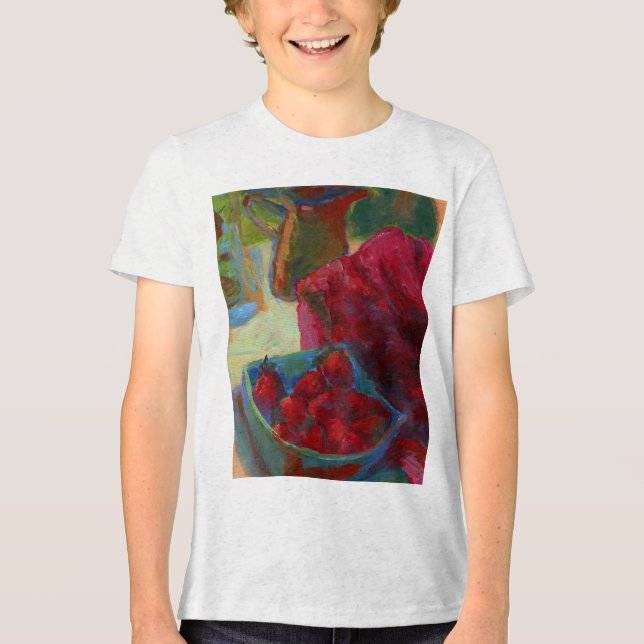 Upload Your Artwork | Turn Custom Painting to  Tri-Blend Shirt (Front)