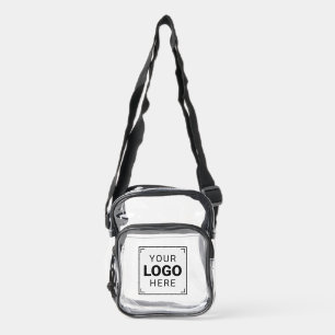 Upload Your Brand Logo Clear Crossbody Bag