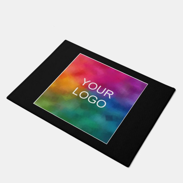 Upload Your Business Company Logo Here Add Text Doormat (Angled)