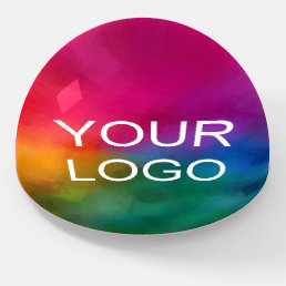 Upload Your Business Company Logo Here Template Paperweight