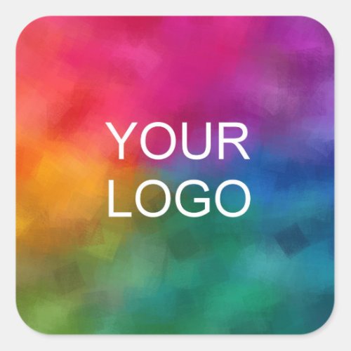 Upload Your Business Company Logo Here Template Square Sticker
