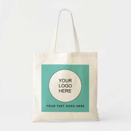 Upload Your Business Company Logo Natural Budget Tote Bag