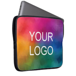 Upload Your Business Logo Add Text Here Template Laptop Sleeve