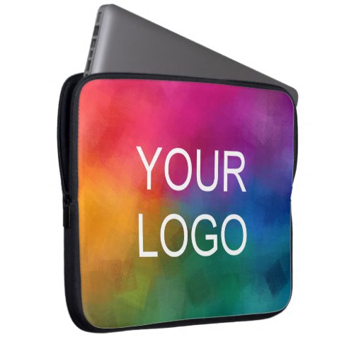 Upload Your Business Logo Add Text Here Template Laptop Sleeve