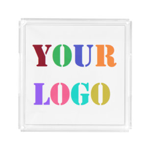 Upload Your Business Logo Branded Acrylic Tray