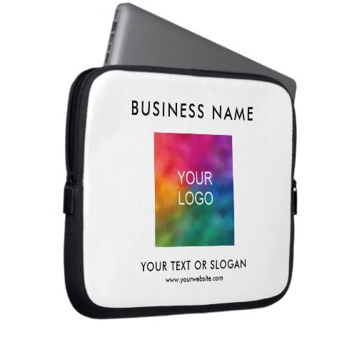 Upload Your Business Logo Here Stylish Template Laptop Sleeve