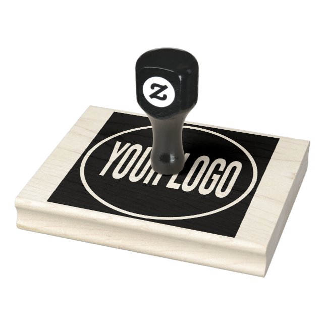 Upload Your Business Logo Large Rubber Stamp (Stamp)