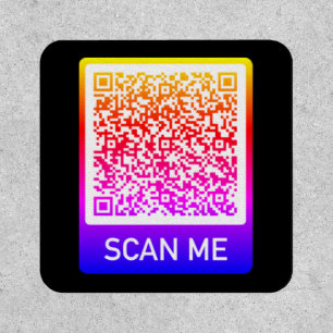 Upload Your Color Funny QR Code Scan Info Patch