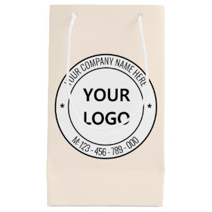 Upload Your Company Logo Add Text Branded Gift Bag
