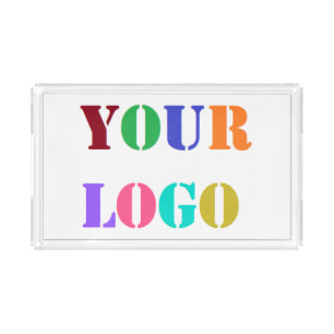 Upload Your Company Logo Branded Acrylic Tray