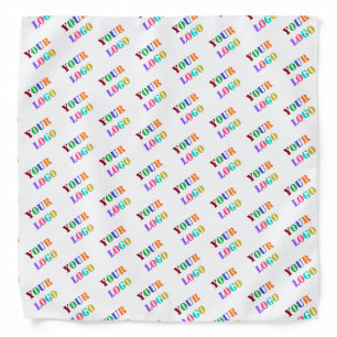 Upload Your Company Logo Branded Bandana Example