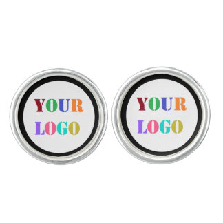 Upload Your Company Logo Branded Cufflinks Example