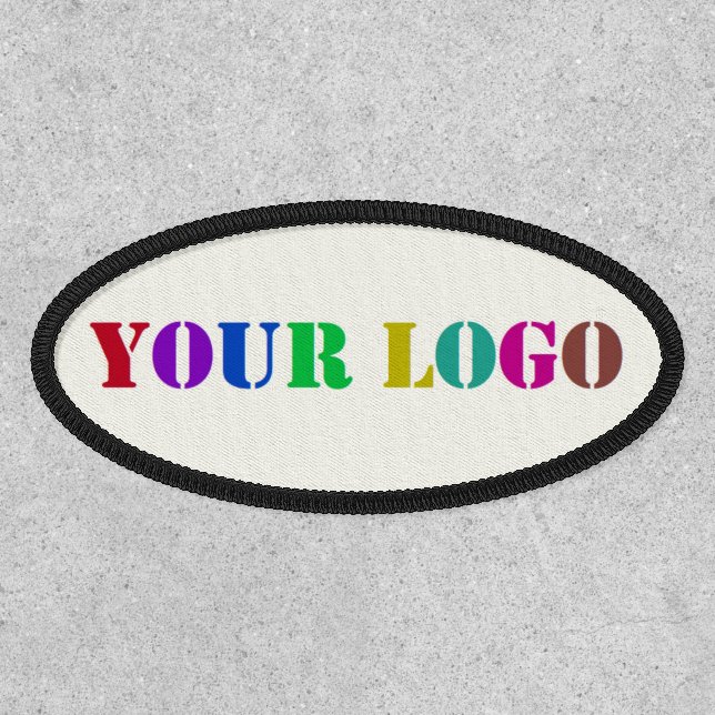 Upload Your Company Logo Branded Patch Example (Front)